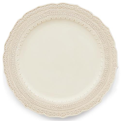 Finezza French Country Cream Ceramic Dinner Plate