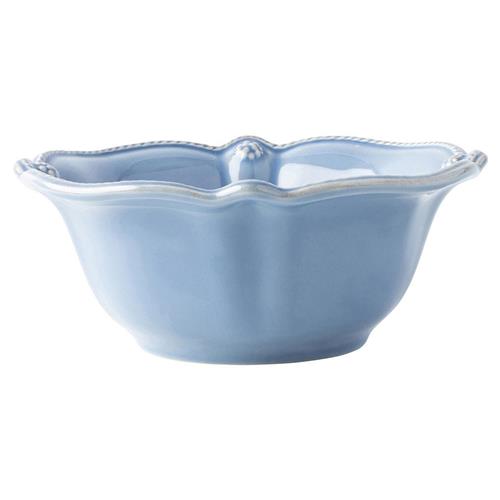 Juliska Berry &amp; Thread Chambray Blue Ceramic Cereal Bowl