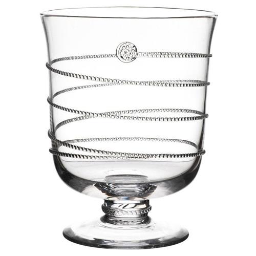 Juliska Amalia French Country Clear Bohemian Glass Hurricane Candleholder