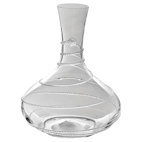 Juliska Amalia Modern Classic Clear Bohemian Glass Wine Decanter
