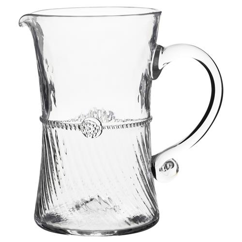 Juliska Graham Modern Classic Clear Glass Bar Pitcher