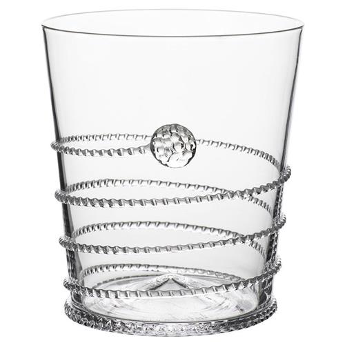 Juliska Amalia Modern Classic Clear Bohemian Double Old Fashioned Glass