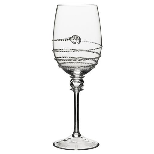 Juliska Amalia Light Body Modern Classic Clear Bohemian White Wine Glass