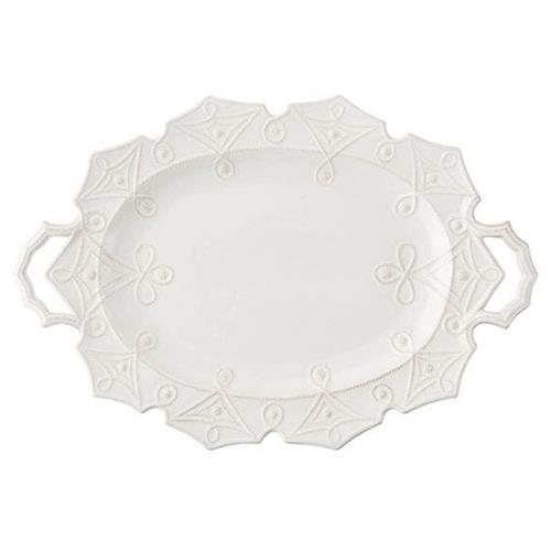 Juliska Jardins du Monde Whitewash Ceramic Turkey Platter