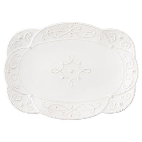 Juliska Jardins du Monde Whitewash Ceramic Platter