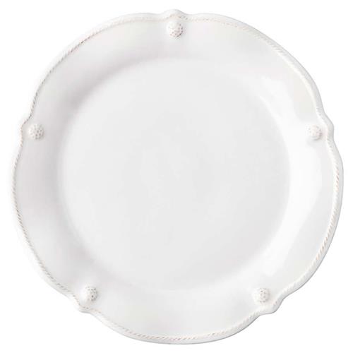 Juliska Berry &amp; Thread Flared Whitewash Ceramic Cocktail Plate