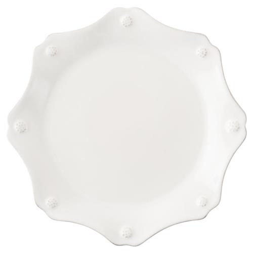Juliska Berry &amp; Thread Whitewash Ceramic Scallop Salad Plate
