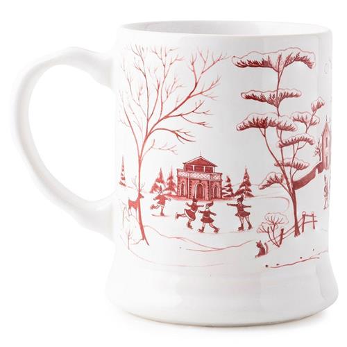 Juliska Country Estate Winter Frolic White Ceramic Mug