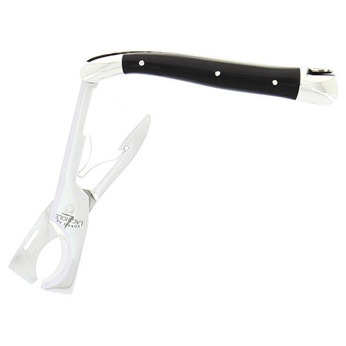 Forge de Laguiole Modern Classic Black Horn Tip Handle Cigar Scissor Cutter