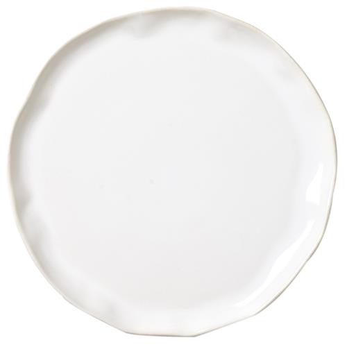 Forma Cloud Modern Classic White Stoneware Dinner Plate