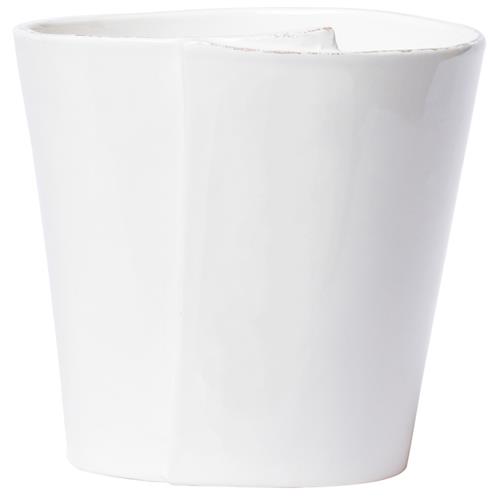 Lastra Modern Classic White Stoneware Utensil Holder
