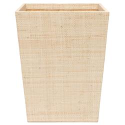 Pigeon and Poodle Koba Coastal Beach Natural Bagor Grass Rectangular Wastebasket
