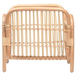 Pigeon and Poodle Makassar Coastal Beach Light Natural Rattan Magazine Holder