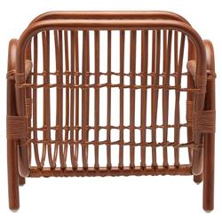 Pigeon and Poodle Makassar Coastal Beach Walnut Rattan Magazine Holder