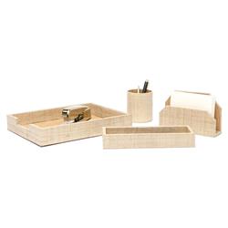 Pigeon and Poodle Koba Coastal Bagor Natural Grass Office Accessory - Set of 4