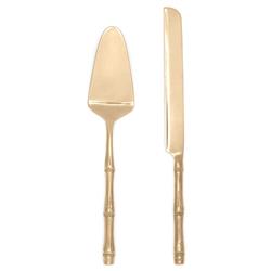 Liliana Hollywood Gold Stainless Steel Cake Server Set