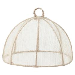 Rachel Coastal Beige Sinamay Small Food Cover - Set of 4