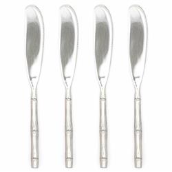 Liliana Hollywood Silver Stainless Steel Cheese Spreader - Set of 4