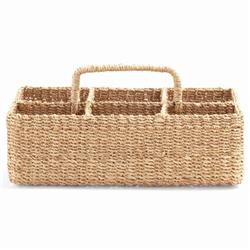 Voru Coastal Beach Brown Abaca Glassware Storage