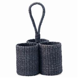 Voru Coastal Beach Blue Abaca Wine Bottle Holder