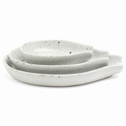 Marcus Modern Classic White Stoneware Spoon Rest - Set of 3