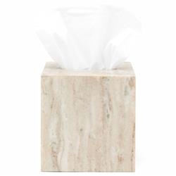 Pigeon and Poodle Athlone Modern Classic Beige Marble Tissue Box