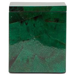 Pigeon and Poodle Palm Beach Coastal Emerald Shell Canister