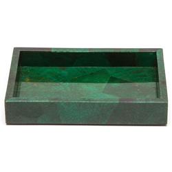 Pigeon and Poodle Palm Beach Coastal Emerald Shell Soap Dish