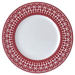 Casablanca Global Bazaar Crimson Porcelain Dinner Plate