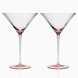 Quinn Modern Classic Rose Martini Glass - Set of 2