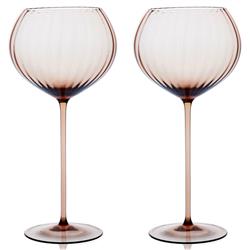 Quinn Modern Classic Amber Red Wine Glass - Set of 2