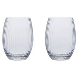Quinn Modern Classic Clear Tumbler Glass - Set of 2