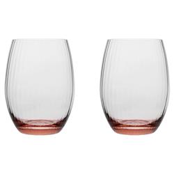 Quinn Modern Classic Rose Tumbler Glass - Set of 2