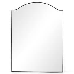 Alexis Industrial Black Metal Rectangular Floor Mirror