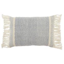 Iker Global Bazaar Light Blue Indoor Outdoor Lumbar Pillow - 16x24