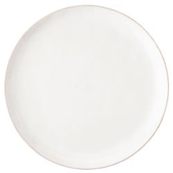 Juliska Puro Modern Classic Whitewash Ceramic Coupe Dinner Plate