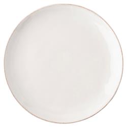 Juliska Puro Modern Classic Whitewash Ceramic Coupe Cocktail Plate