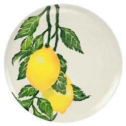 Limoni Modern Classic White Stoneware Dinner Plate