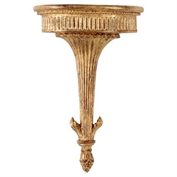 Prien Updated Traditional Gold Bracket Wall Shelf