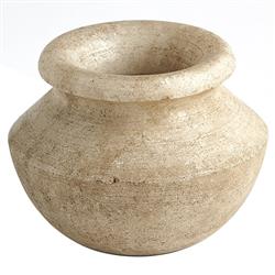 Allegra French Country Antique White Marble Bud Table Vase