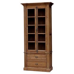Dustin French Country Reclaimed Wood Single Bookcase