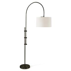 Industrial Oil Rubbed Bronze Steel Adjustable Arched Floor Lamp