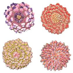Dahlia French Country Pink Floral Coaster - Set of 4