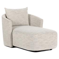 Paolo Modern Classic Grey Performance Chaise Lounge