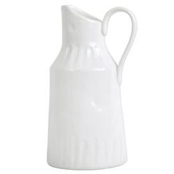 Pietra Serena Modern Classic White Stoneware Pitcher
