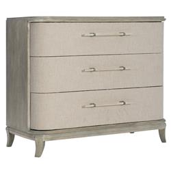 Areena Mid Century Taupe Oak Wood 3 Drawer Bachelor Chest Dresser