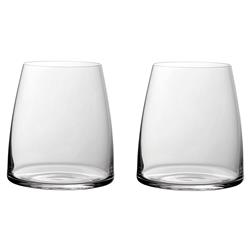 MetroChic Modern Clear Double Old Fashioned Glass - Set of 2