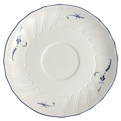 Old Luxembourg French Country White Porcelain Saucer