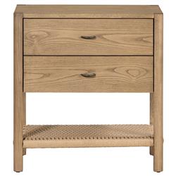 Nygel Rustic Lodge Brown Wood Nightstand