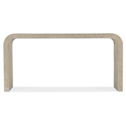 Atkinson Modern Classic Brown Wood Curved Rectangular Console Table